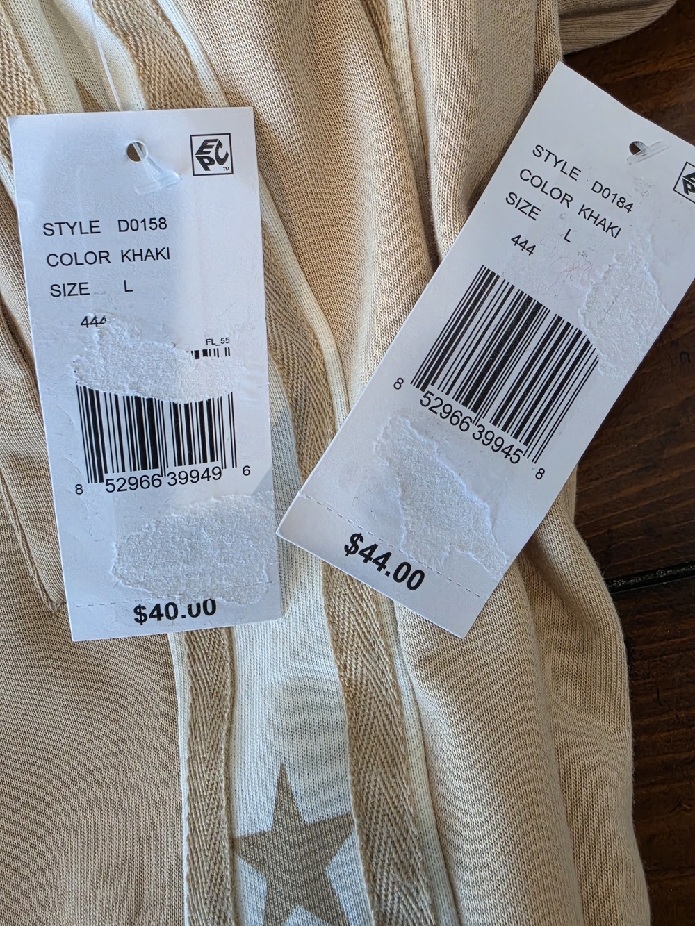 Tractr 2 Piece Star Trim Tracksuit Sweatset Cropped Zip Hoodie Pants Tan Girls L - Picture 9 of 9